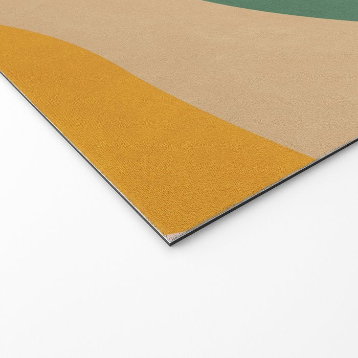 Mid Century Modern Leaves, Colorful Tones Welcome Mat Gallery Image 2