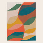 Mid Century Modern Leaves, Colorful Tones Poster Gallery Image 4