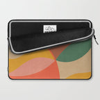 Mid Century Modern Leaves, Colorful Tones Laptop Sleeve Gallery Image 2