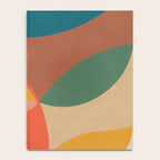 Mid Century Modern Leaves, Colorful Tones Notebook Gallery Image 4