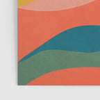 Mid Century Modern Leaves, Colorful Tones Poster Gallery Image 3