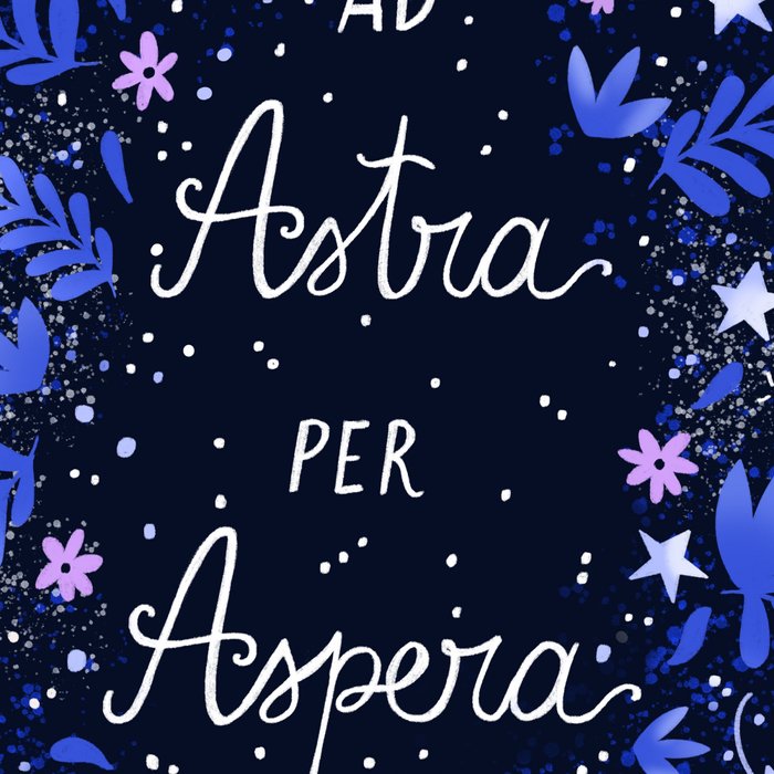 Ad Astra Per Aspera hand lettering  Coffee Mug Gallery Image 2