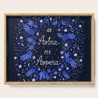 Ad Astra Per Aspera hand lettering  Serving Tray Gallery Image 1