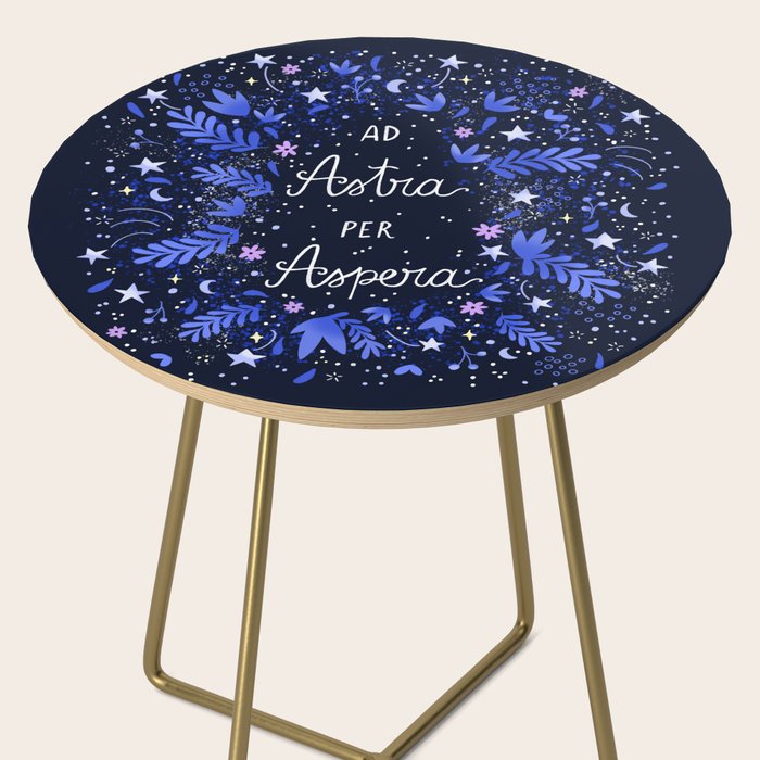 Ad Astra Per Aspera hand lettering  Side Table Gallery Image 2