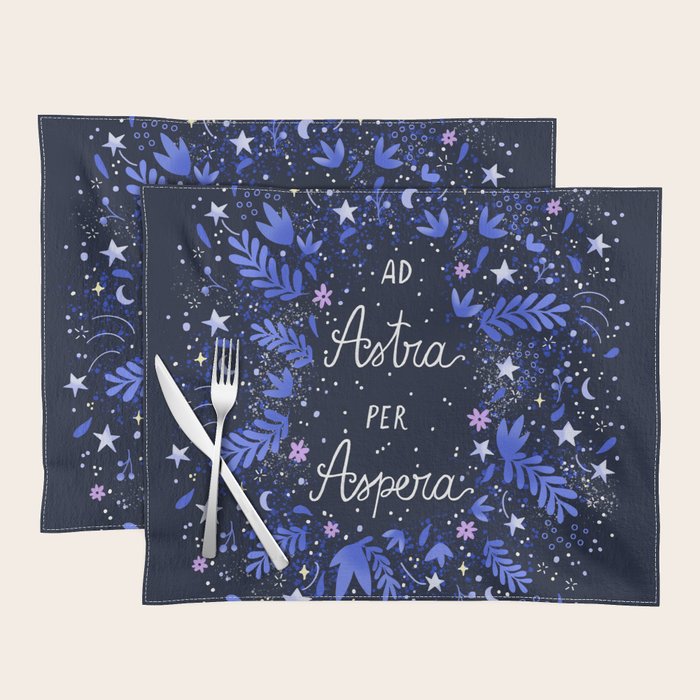 Ad Astra Per Aspera hand lettering  Placemat Gallery Image 1