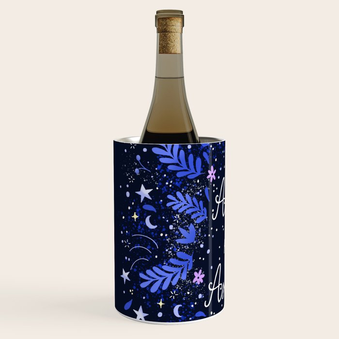 Ad Astra Per Aspera hand lettering  Wine Chiller Gallery Image 2