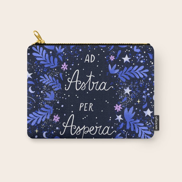 Ad Astra Per Aspera hand lettering  Carry All Pouch Gallery Image 1