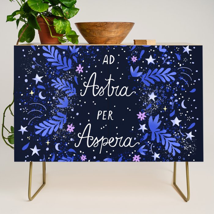 Ad Astra Per Aspera hand lettering  Credenza Gallery Image 1