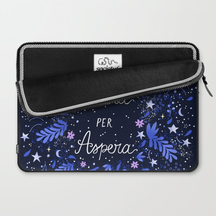 Ad Astra Per Aspera hand lettering  Laptop Sleeve Gallery Image 2