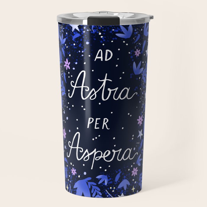 Ad Astra Per Aspera hand lettering  Travel Mug Gallery Image 1