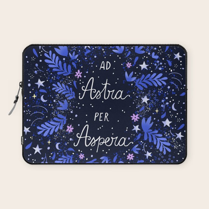 Ad Astra Per Aspera hand lettering  Laptop Sleeve Gallery Image 1