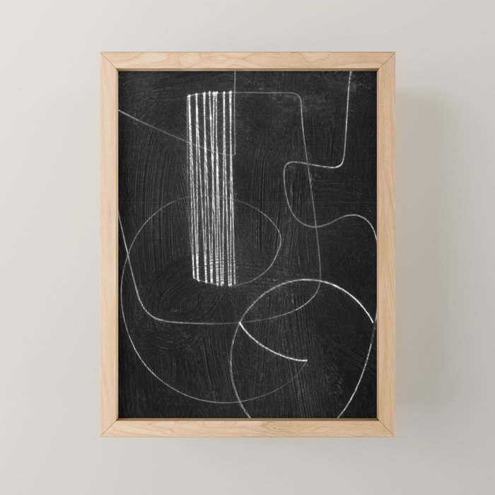 Crafted Noir Abstract Mini Art Print Gallery Image 1