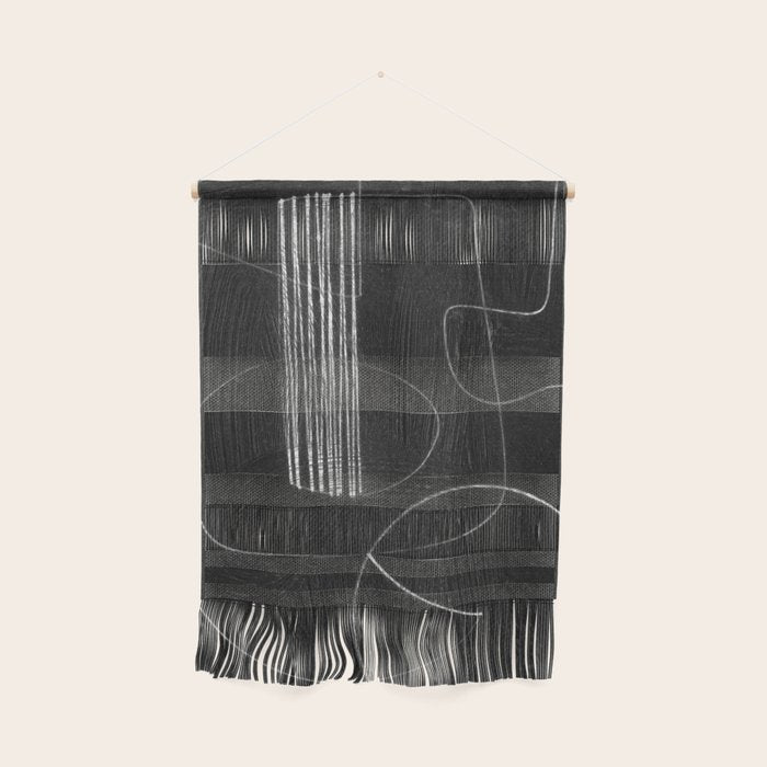 Crafted Noir Abstract Wall Hanging Gallery Image 1