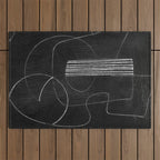 Crafted Noir Abstract Outdoor Rug Gallery Image 1