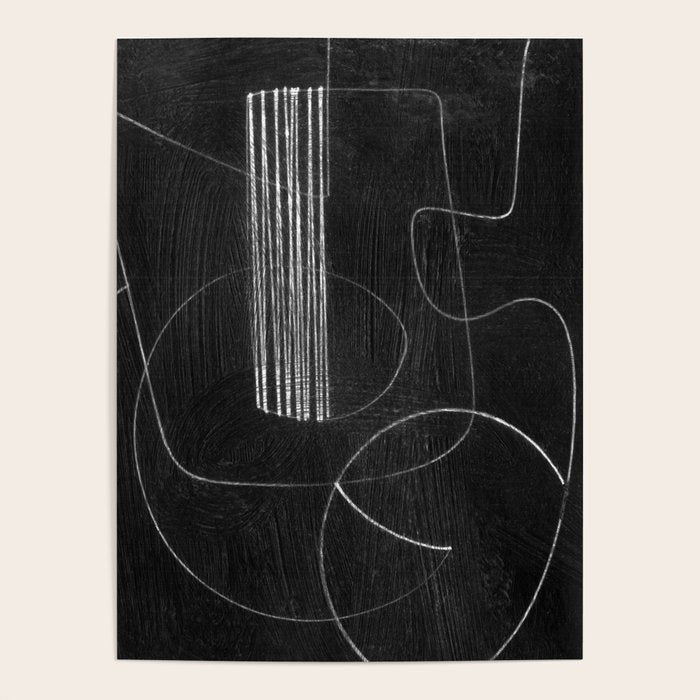 Crafted Noir Abstract Poster Gallery Image 4
