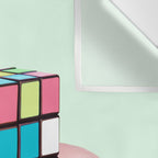MELTING RUBIKS CUBE Wall Tapestry Gallery Image 3