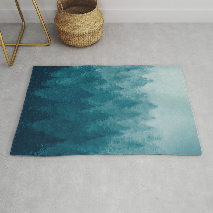Misty Pine Forest Rug Gallery Image 1