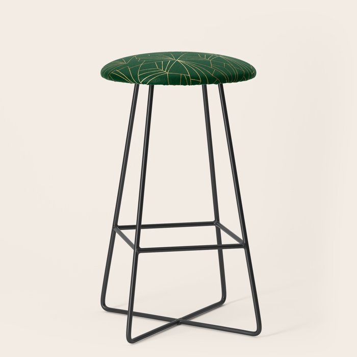 Art Deco in Emerald Green Stool Gallery Image 1
