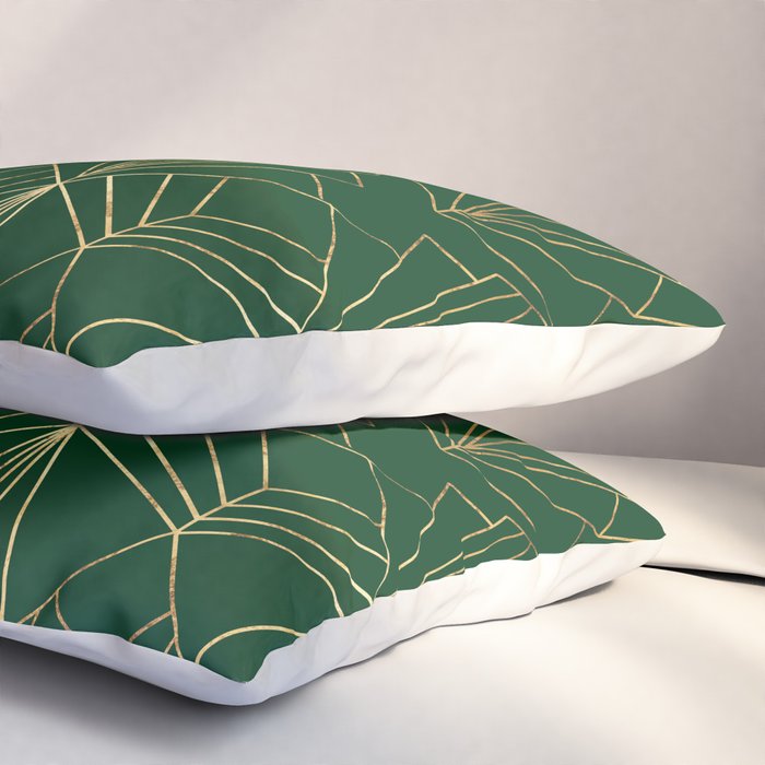 Art Deco in Emerald Green Pillow Sham Gallery Image 3