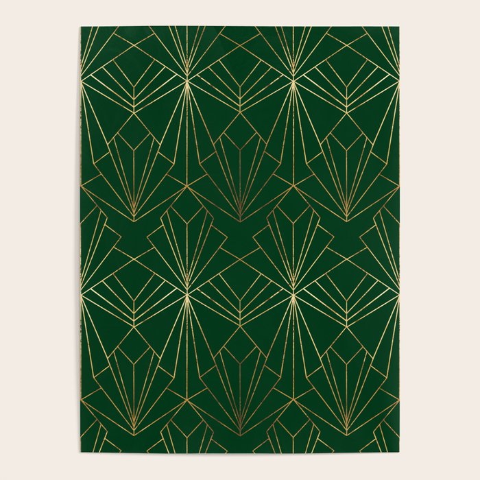 Art Deco in Emerald Green Poster Gallery Image 1