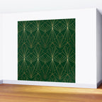 Art Deco in Emerald Green Wall Mural Gallery Image 2