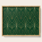 Art Deco in Emerald Green Serving Tray Gallery Image 1