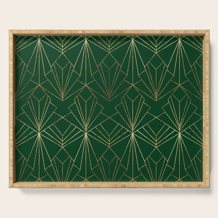 Art Deco in Emerald Green Serving Tray Gallery Image 1