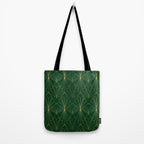 Art Deco in Emerald Green Tote Bag Gallery Image 2