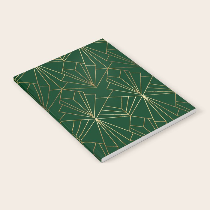Art Deco in Emerald Green Notebook Gallery Image 1