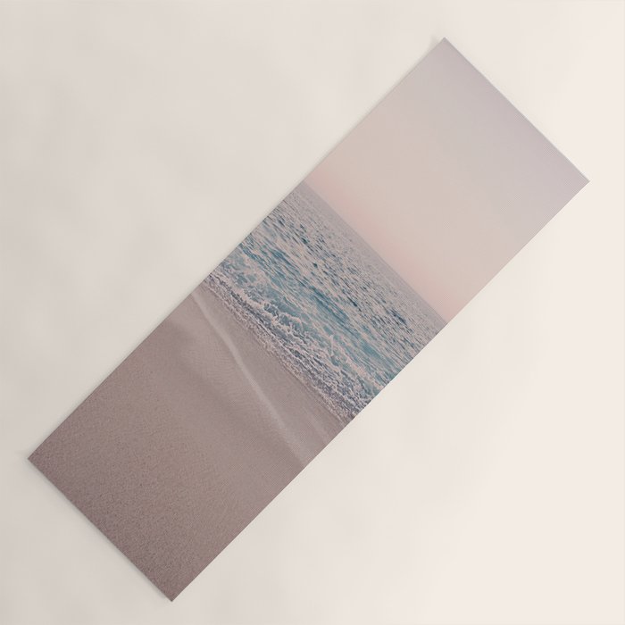 ROSEGOLD BEACH MORNING LANDSCAPE Yoga Mat Gallery Image 1