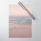 ROSEGOLD BEACH MORNING LANDSCAPE Wrapping Paper Gallery Image 1