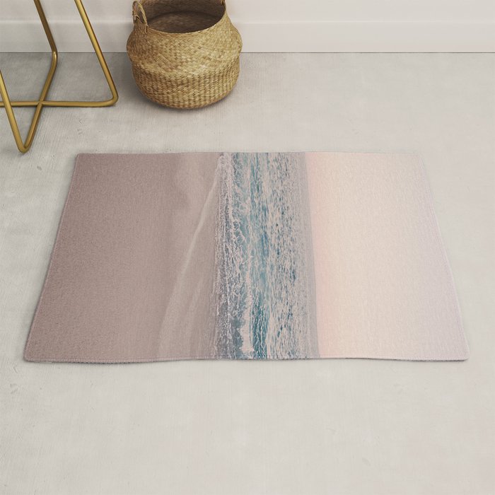 ROSEGOLD BEACH MORNING LANDSCAPE Rug Gallery Image 1
