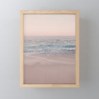 ROSEGOLD BEACH MORNING LANDSCAPE Mini Art Print Gallery Image 1
