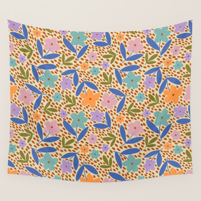 Vintage Garden  Wall Tapestry Gallery Image 1