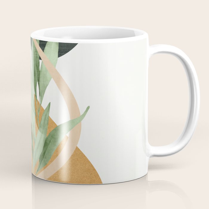Tropical Leaf- Abstract Art 41 Coffee Mug Gallery Image 1