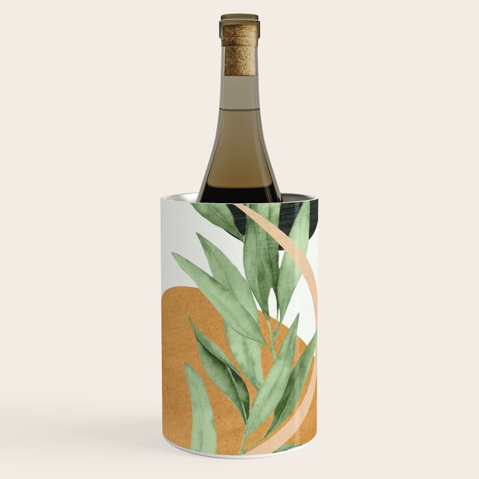 Tropical Leaf- Abstract Art 41 Wine Chiller Gallery Image 1