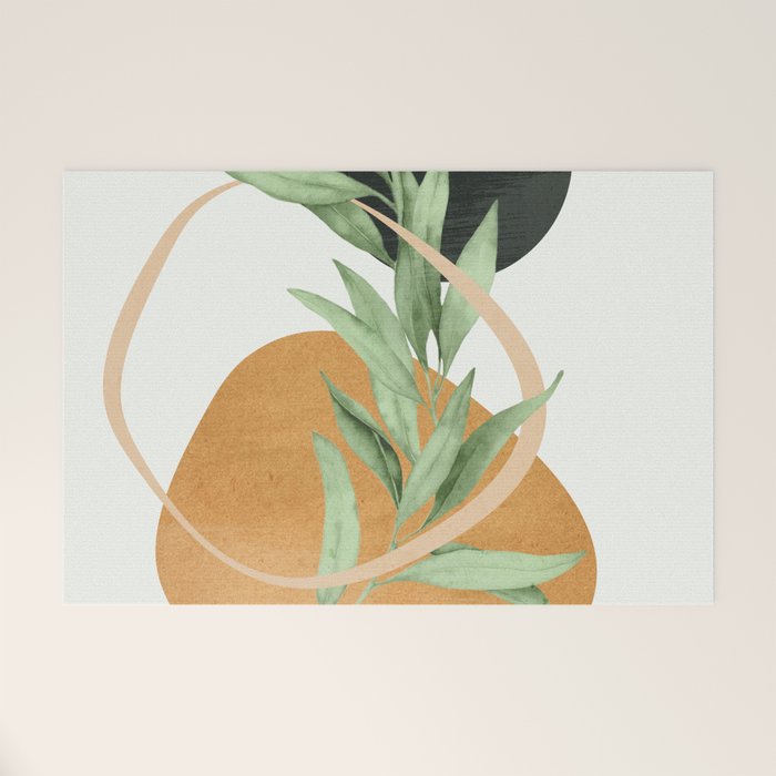 Tropical Leaf- Abstract Art 41 Welcome Mat Gallery Image 1