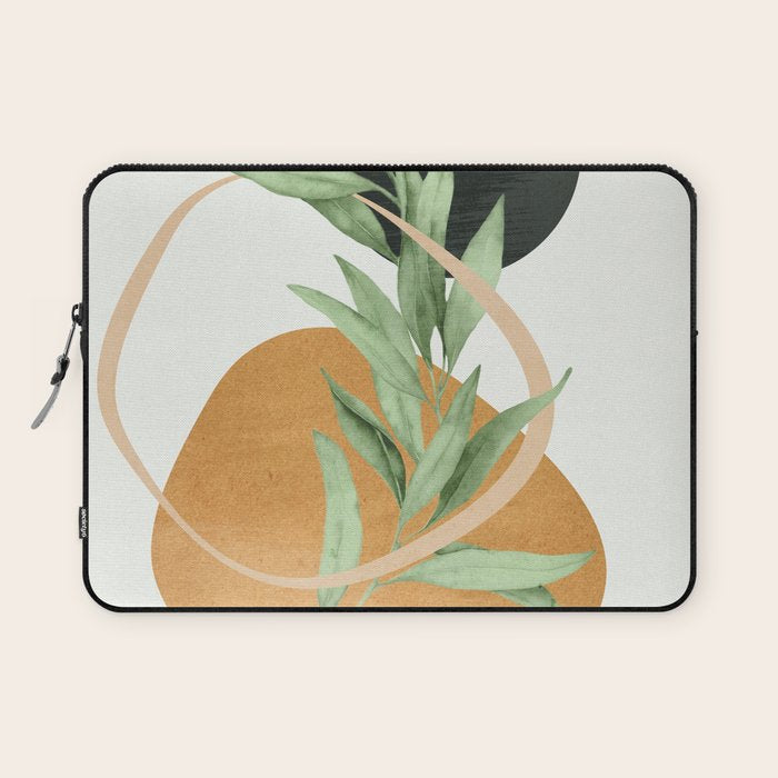 Tropical Leaf- Abstract Art 41 Laptop Sleeve Gallery Image 1