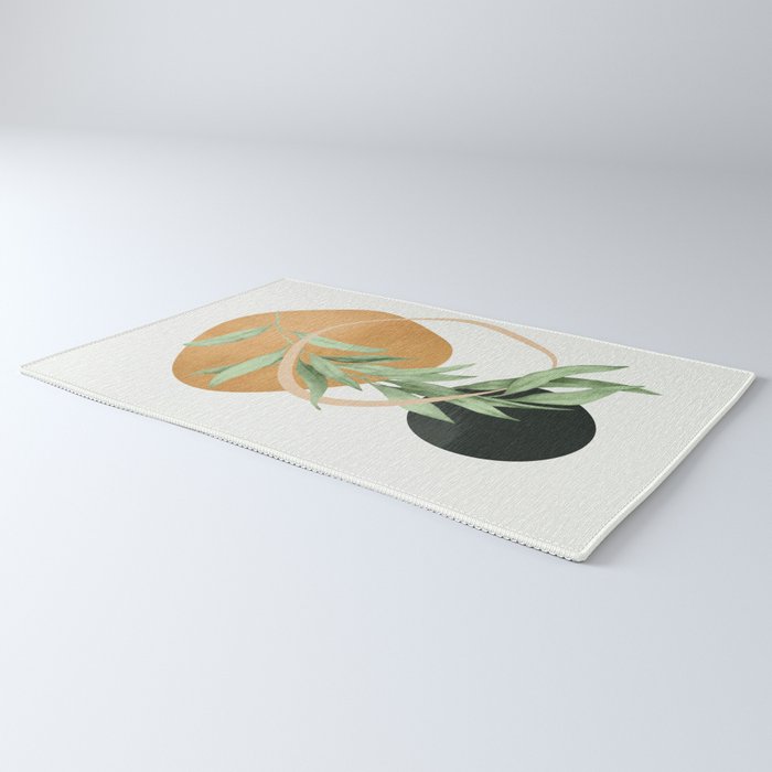 Tropical Leaf- Abstract Art 41 Rug Gallery Image 3