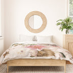 Vintage And Shabby Chic- Pink  Summer Peonies Antique Botanical Flower Garden Duvet Cover Gallery Image 3