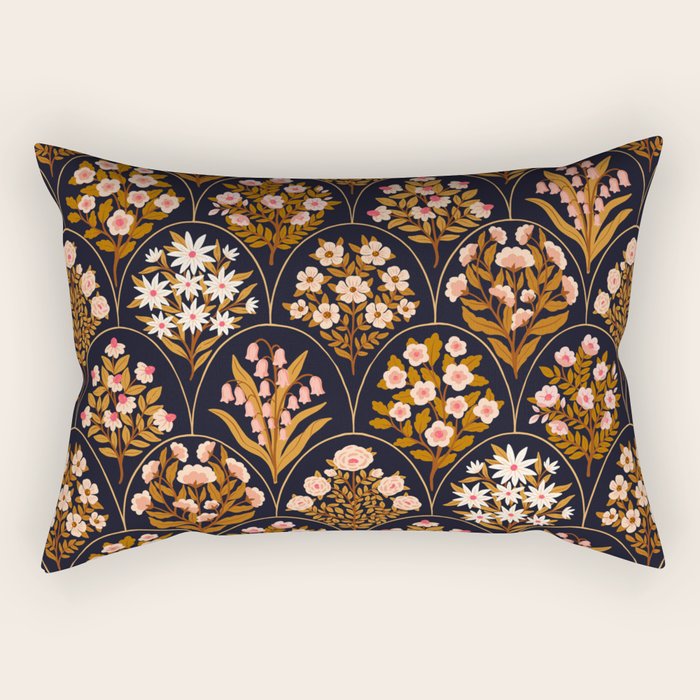 Heritage Garden - Autumn Hues Rectangular Pillow Gallery Image 1