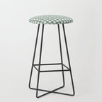 Clovers XXXIII Sage Green Botanical Pattern Stool Gallery Image 1