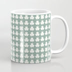 Clovers XXXIII Sage Green Botanical Pattern Coffee Mug Gallery Image 1