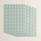 Clovers XXXIII Sage Green Botanical Pattern Wrapping Paper Gallery Image 3