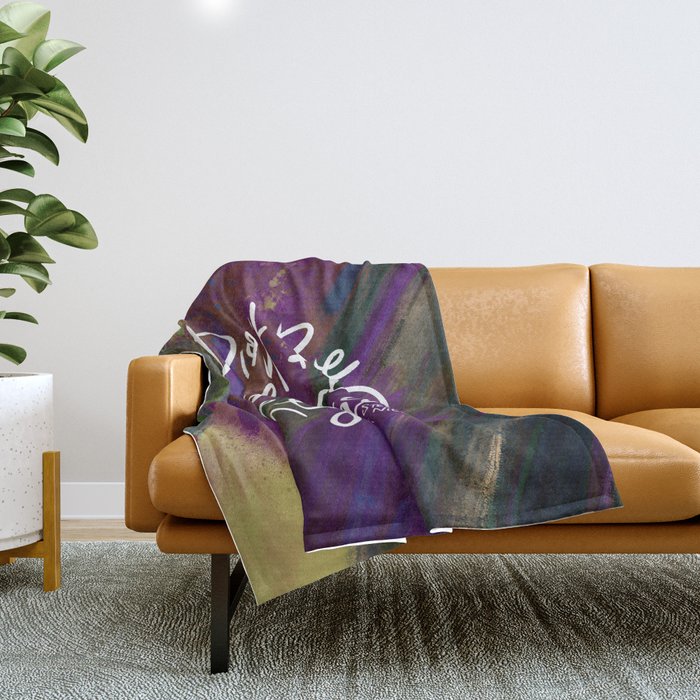 Stevie Nicks Quote - Don't be a Lady, Be a Legend Throw Blanket Gallery Image 1