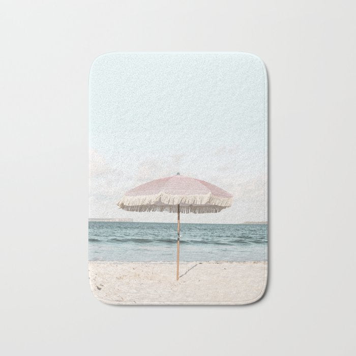 Pink Umbrella Bath Mat Gallery Image 1