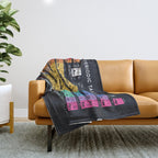 Periodic Table of Elements A - Black Throw Blanket Gallery Image 1