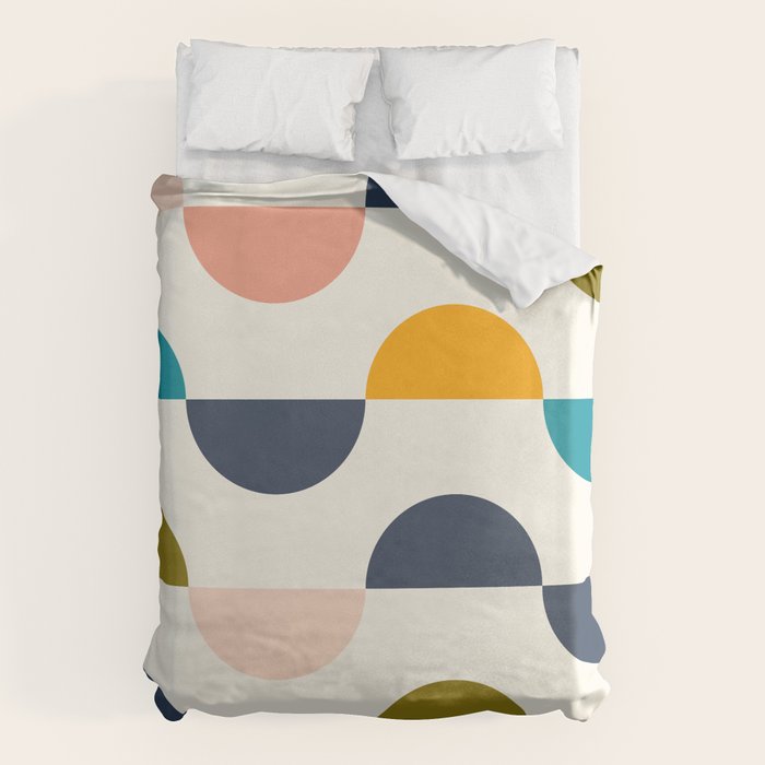 Mid Century Modern Geometry 5 Duvet Cover Gallery Image 1