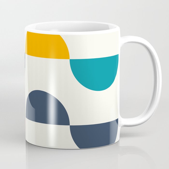 Mid Century Modern Geometry 5 Coffee Mug Gallery Image 1