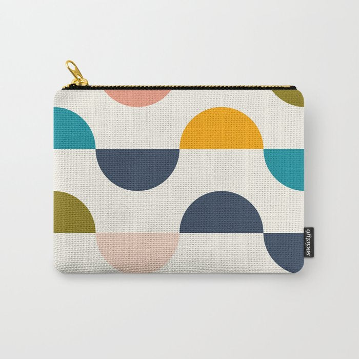 Mid Century Modern Geometry 5 Carry All Pouch Gallery Image 1